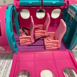Barbie Vibrant Pink and Teal Airplane Interior